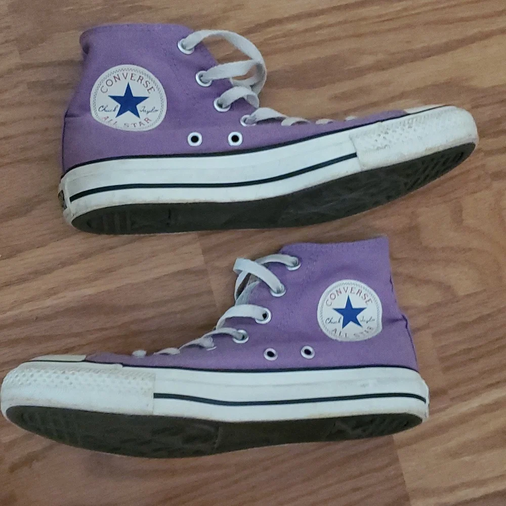 Converse Purple High-Top Sneakers - Picture 9 of 12
